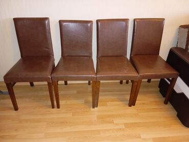 стулья качалки: 4 стула, Б/у, Дерево, Азербайджан