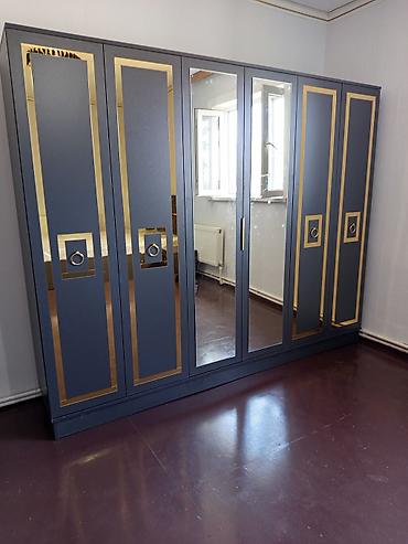 divar skafi: Yeni, 6 qapı, Güzgülü, Açılan, Düz dolab — 3