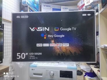 Телевизоры: Телик Телевизор yasin qled 50q90 130 см 50" 4k hd (смарт тв) гарантия — 20