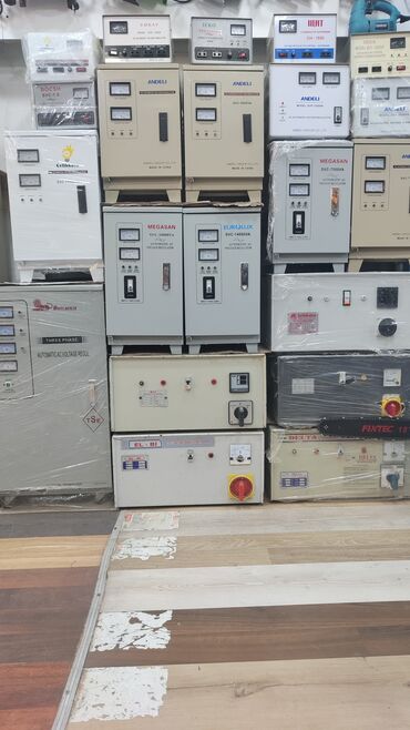 Gərginlik stabilizatorları: Yeni, Ev üçün, 1 faza, Gərginliy stabilizatoru, 110 V, Rayonlara çatdırılma, Pulsuz çatdırılma, Kredit var — 9