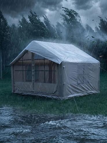 Палатки: Надувная туристическая палатка Размер: высота 220 см, 300×250 см — 10