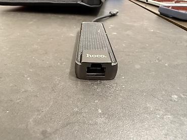extender hdmi: USB-C хаб Hoco HB23, HDMI/USB3.0/USB2.0/RJ45/PD, 60 ВТ, 3 А — 3