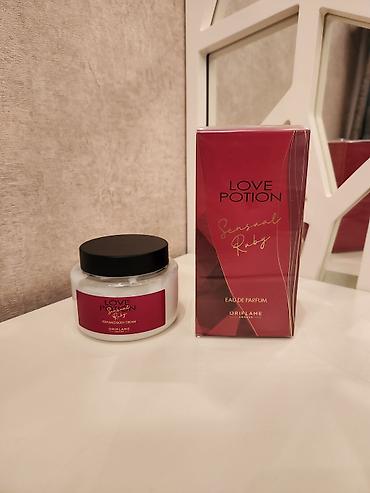 Oriflame dəstləri 1) Love Potion Sensual Ruby - Eau de Parfum (qutu