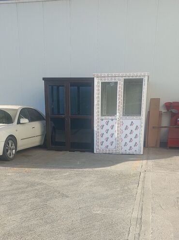 Butkalar, köşklar: Mühafi̇ze butkalari. Rəngli̇ qara BİŞMİŞ şüşəli̇=150×150×220=1490 man — 2