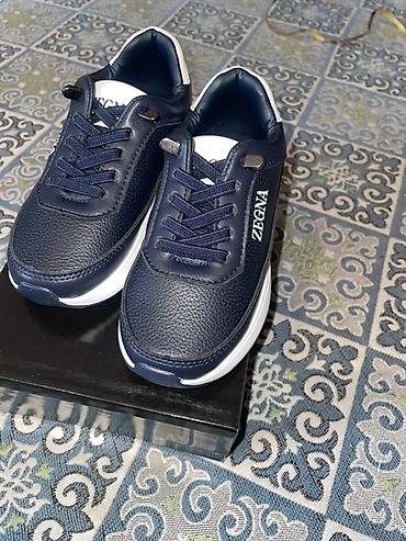 Кроссовки ZEGNA, темно-синие 27р 28р 30 р - Верх: фактурная кожа