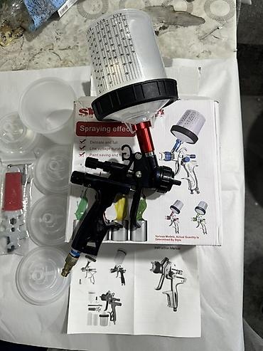 instrumenti: Avtomobil və mebel boyası üçün HVLP tipli boya tapançası (üst qablı — 2