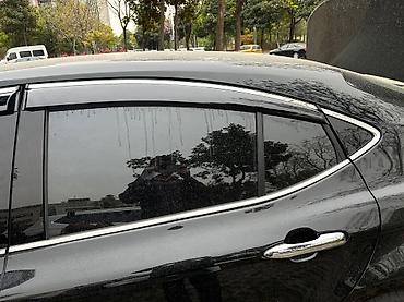 gx: Ветровики отличного качества для Toyota Camry 70 с хромом — 2