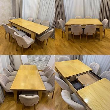 Qonaq otağı üçün, İşlənmiş, Açılan, Kvadrat masa, 8 stul lalafo.az -da Qonaq otağı üçün, İşlənmiş, Açılan, Kvadrat masa, 8 stul