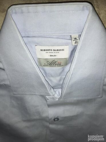 Košulje: Original RONERTO BARESSI kosulja 45 100% cotton Finest Italian fabric — 2