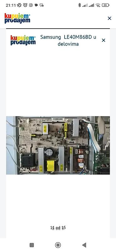 Televizori: Samsung TV delovi – modeli UE40C6800, UE40D6500, LE40B530, LE40A616 — 15