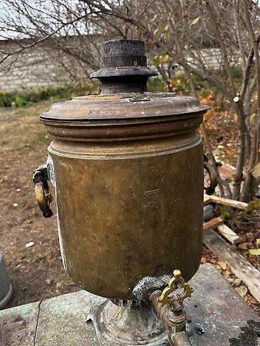 kohnə samavar: İşlənmiş Od Samovar, 10-dan çox l, Pulsuz çatdırılma — 2