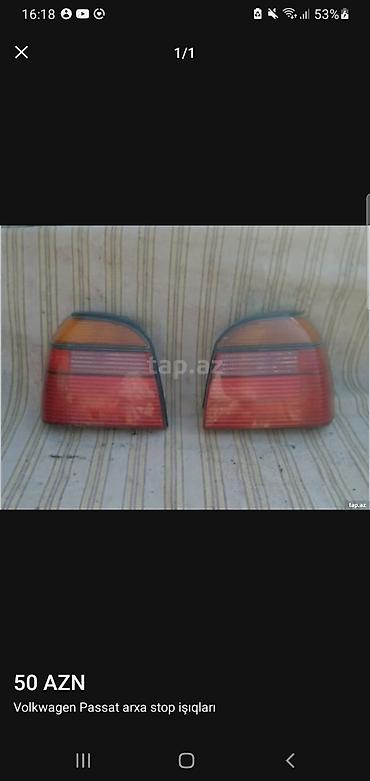 e36 stop: Volkswagen Passat arxa stop işıqları (cüt) - Model uyğunluğu — 1