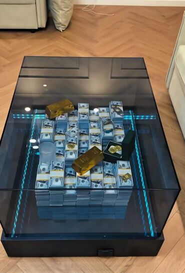 Sifarişlə jurnal masaları: Kvadrat masa, Açılmayan, Təkərsiz, Şüşə — 21