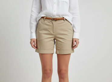 spodnie chinosy damskie: Marks & Spencer, Shorts for women, size S