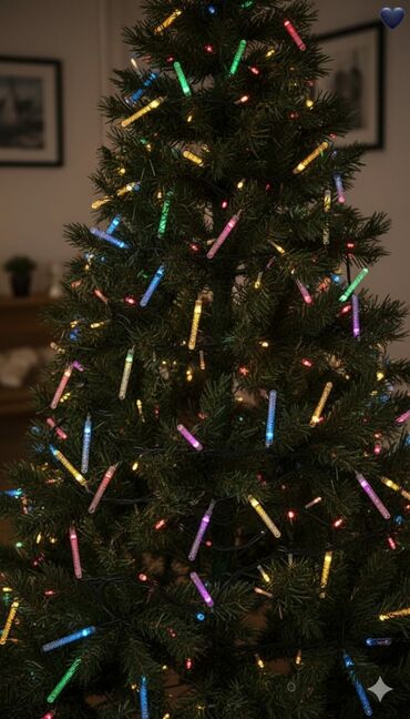 Yeni il ağacları: LED işıqlı Yeni il ağacı – payetli bəzəklərlə - Realistik iynəyarpaq — 14