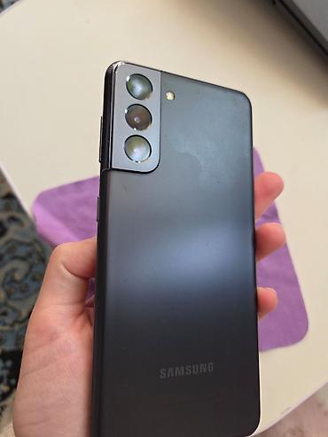 s6 edge: Samsung Galaxy S21 5G, Б/у, 256 ГБ, цвет - Черный, 1 SIM, eSIM — 5