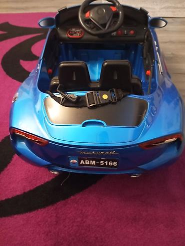 ana bala dest: Uşaq elektrik maşını – mavi rəngli sport kabriolet (model ABM-5166) - — 2