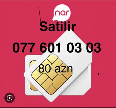 SİM-kartlar: Satilir 077 601 03 03
70azn