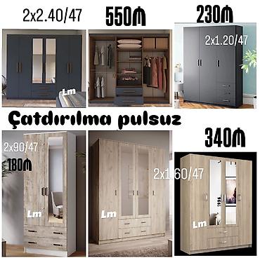 mini skaf: Geniş saxlama imkanlı paltar şkafları - Modellər: 2 qapılı, 3 qapılı — 1