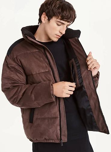 Жеке буюмдар: Эркектердин курткасы, S, DKNY, Жаңы, түсү - Күрөң, Акысыз жеткирүү — 4