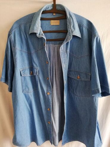 Другая мужская одежда: Рубашка джинсовая мужская (54-56, Германия)