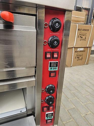Elektrik sobalar: Pizza sobası Professioanal pizza peçi İçi daşlı model 1 mərtəbəli — 3