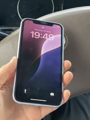бу телефоны поко: IPhone Xr, Колдонулган, 64 ГБ, Көгүлтүр, 100 %