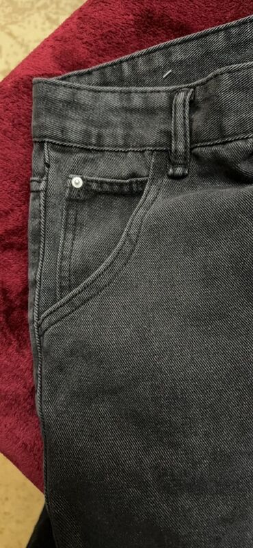 джинсы палаццо: Мом, Китай, Средняя талия, На маленький рост