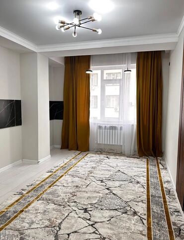 квартиа ош: 1 комната, 44 м², Элитка, 5 этаж, Дизайнерский ремонт