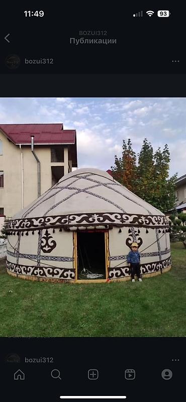 Аренда юрт: Аренда юрты, Каркас Деревянный, 75 баш, С полом, Стол, Стулья — 9