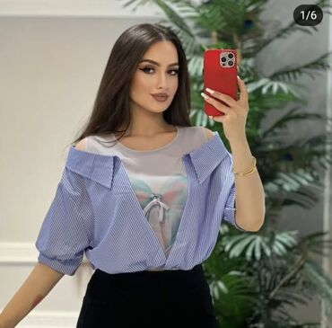 Köynək və bluzalar: 1defe geyinilib. s olcu. Baki rayona gonderirik poctla lalafo.az -da Köynək və bluzalar: 1defe geyinilib. s olcu. Baki rayona gonderirik poctla
