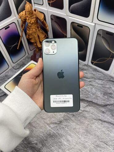 redmi note 1: IPhone 11 Pro Max, Б/у, 128 ГБ, Зеленый, Зарядное устройство, Защитное стекло, Чехол, В рассрочку, 97 %