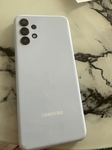 samsung notebooklar: Samsung Galaxy A13, 64 GB, rəng - Mavi, Barmaq izi, İki sim kartlı, Face ID