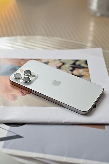 Apple iPhone: IPhone 15 Pro Max, Б/у, 256 ГБ, White Titanium, Чехол, Коробка, 83 % — 5