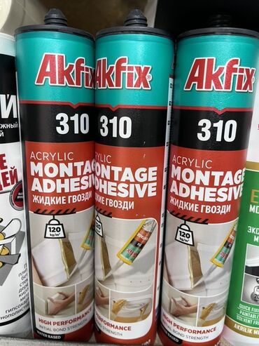 клей для керамогранита: Акриловый монтажный клей Akfix 310 в баллонах. Этот клей предназначен