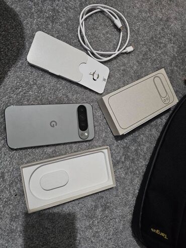 27 дюйм: Google Pixel 9 Pro XL, Колдонулган, 256 ГБ, түсү - Боз, 2 SIM, eSIM