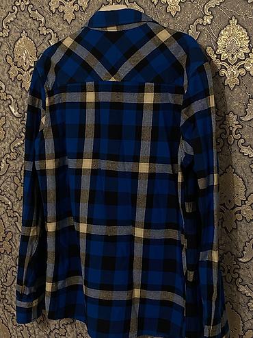 alt pal: Shoeby kişi köynəyi – klassik qara‑mavi rəngli dama (plaid) naxışlı — 3