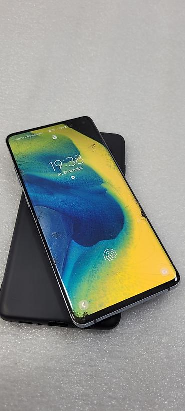 note 2: Samsung Galaxy S10 5G, Б/у, 256 ГБ, цвет - Черный, 2 SIM — 4