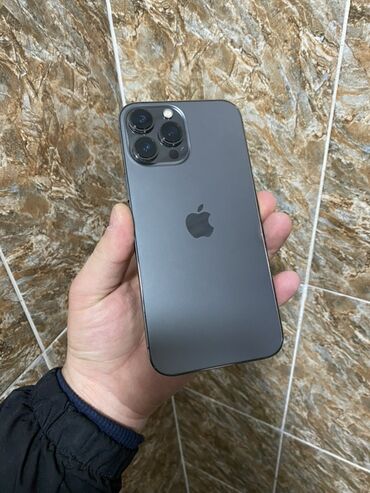 Apple iPhone: IPhone 13 Pro Max, Б/у, 128 ГБ, Графит, Защитное стекло, Чехол, 79 % — 1