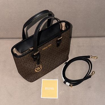 сумки мк: Сумка-тоут Michael Kors в среднем размере🤎 - Модель: компактный тоут — 7