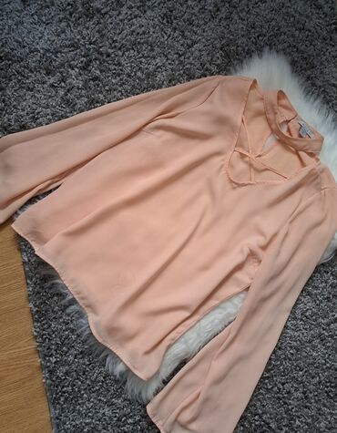 pamucne tunike za punije: XS (EU 34), Single-colored, color - Pink