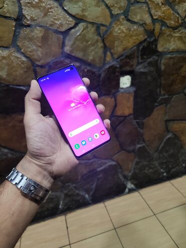 Samsung: Samsung Galaxy S10, 512 GB, rəng - Qara, Barmaq izi