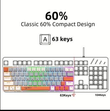 Digər kompüter aksesuarları: 🔴 V500 Mechanical Keyboard – Red Switch 🔹 Qırmızı switch – səssiz və -da lalafo.az — 3 Digər kompüter aksesuarları: 🔴 V500 Mechanical Keyboard – Red Switch 🔹 Qırmızı switch – səssiz və — 3