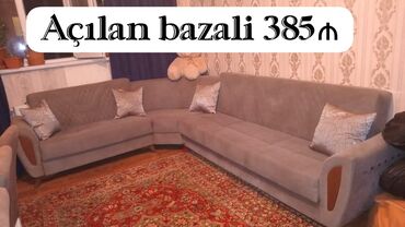 Divan və masa dəstləri: Künc divan
