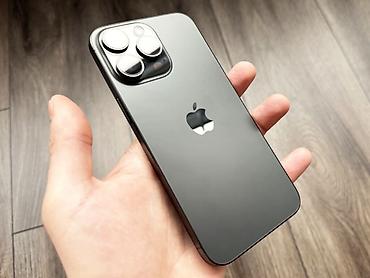 IPhone 15 Pro Max, Б/у, 16 ГБ, Black Titanium, Зарядное устройство, Защитное стекло, Кабель, В рассрочку, 99 %