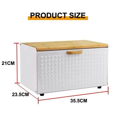 Çörək qabları: Cörek qabı
Metal
hem qapaqlı,hem doğrama taxtalı
Bamboo — 2