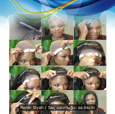 Təbii saçlar, pariklər: Parik, Təbii, Yeni — 11