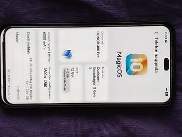 Mobil telefon və aksesuarlar: Honor 400 Pro, 256 GB, rəng - Gümüşü — 4