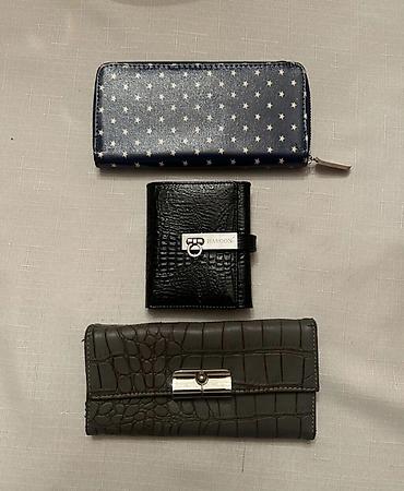 portmane: Qadın pulqabıları dəsti - Brend: Accessorii (üst hissədə metal loqolu — 9