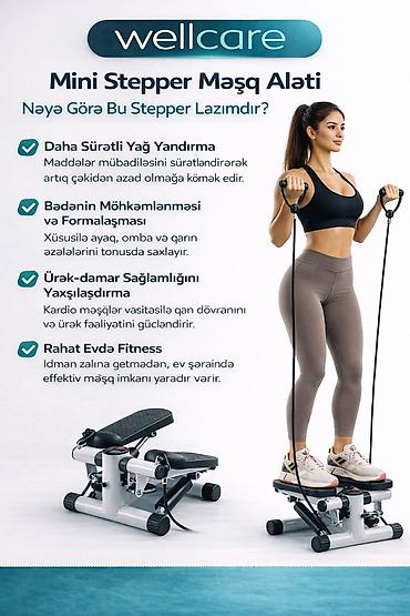 mini araba: Wellcare mini stepper məşq aləti, evdə rahat və effektiv kardio — 2